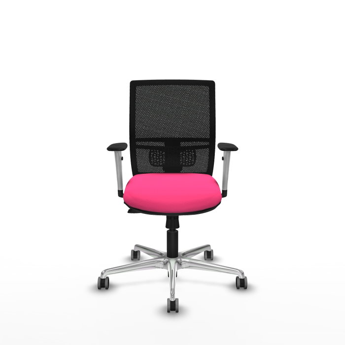PIQUERAS Y CRESPO Silla de oficina Yunquera con mecanismo Sincro/Traslack Rosa y Negro PIQUERAS Y CRESPO Silla de oficina Yunquera con mecanismo Sincro/Traslack Rosa y Negro