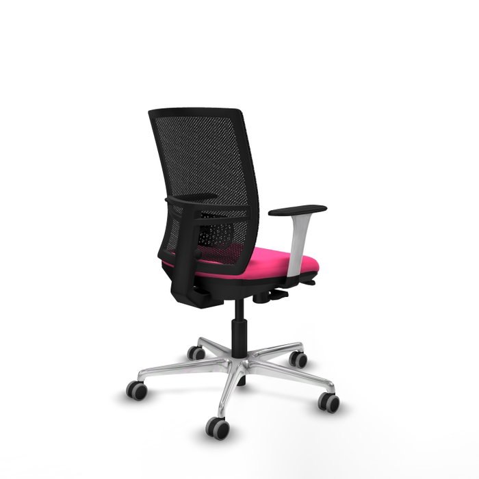 PIQUERAS Y CRESPO Silla de oficina Yunquera con mecanismo Sincro/Traslack Rosa y Negro PIQUERAS Y CRESPO Silla de oficina Yunquera con mecanismo Sincro/Traslack Rosa y Negro