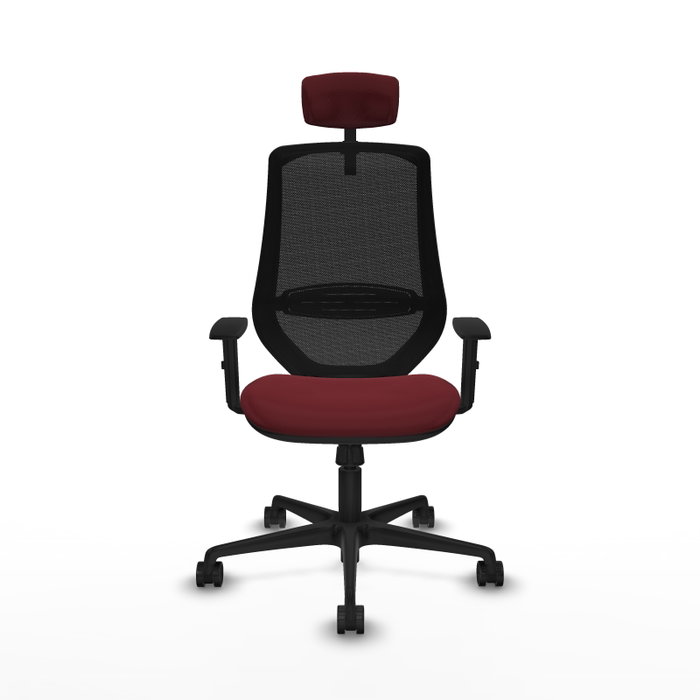 PIQUERAS Y CRESPO Silla de oficina Mardos con mecanismo Sincro, Granate y Negro PIQUERAS Y CRESPO Silla de oficina Mardos con mecanismo Sincro, Granate y Negro