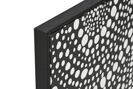 DKD Home Decor Cuadro Moderno Abstracto Negro Blanco Lienzo PS 3.5 x 80 x 60 cm (2 Unidades)