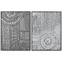 DKD Home Decor Cuadro Lienzo Abstracto Pack de 2, 60x3,5x80 cm