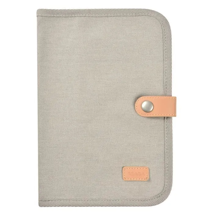 Beaba BEA1694050836799 Funda para libro de salud de lona gris perla Beaba BEA1694050836799 Funda para libro de salud de lona gris perla