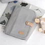 Beaba BEA1694050836799 Funda para libro de salud de lona gris perla