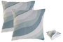 DKD Home Decor Cojín Multicolor Ondas Polyester Set de 2 45 x 45 x 5 cm