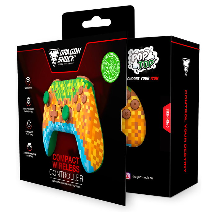 Dragonshock PopTop Compact Multicolor Bluetooth Gamepad Nintendo Switch
