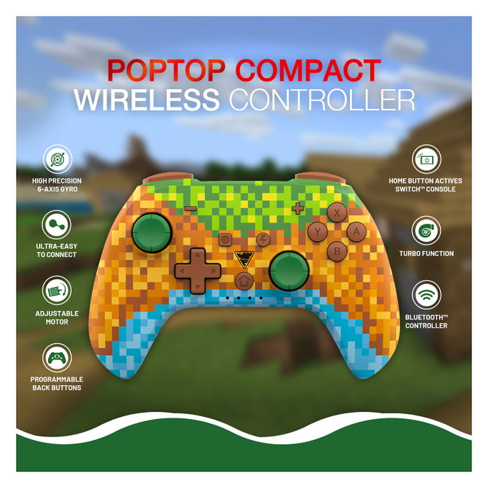 Dragonshock PopTop Compact Multicolor Bluetooth Gamepad Nintendo Switch