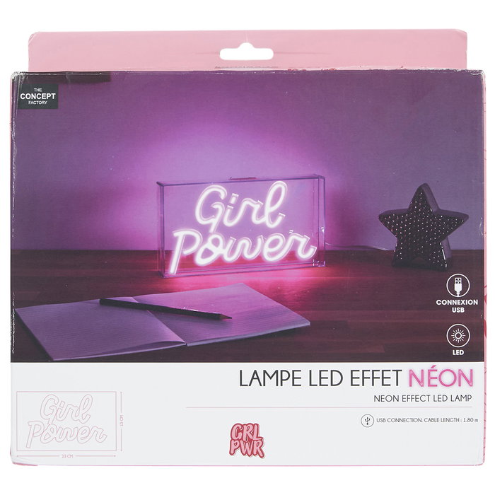 Home Deco Factory Neón Led Usb "Girl Power"