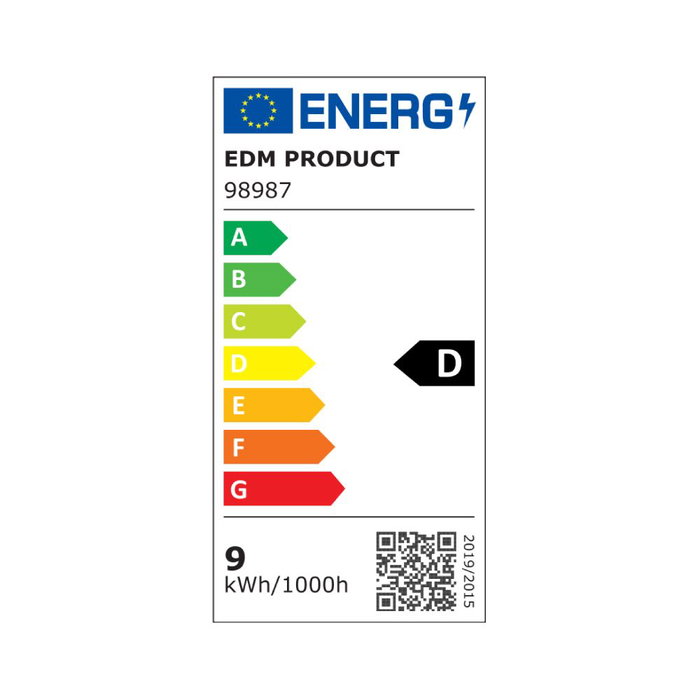 Edm Bombilla Lineal LED 118mm R7s 9W 1280lm 6400K Luz Fría
