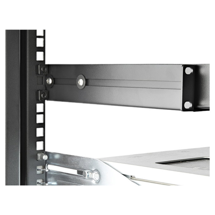 StarTech.com Carriles para Rack de Servidores 1U con Profundidad Ajustable, 2 Unidades, Negro, 60,9 a 91,4 cm