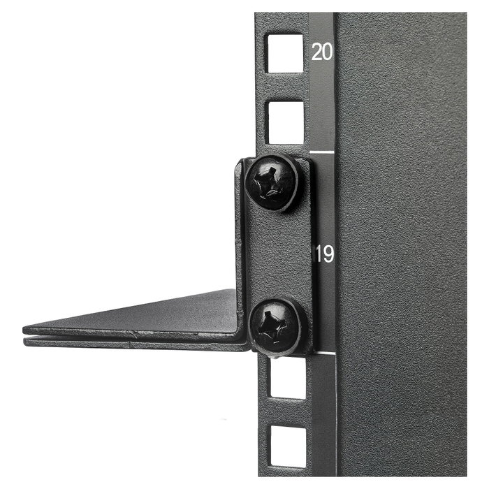 StarTech.com Carriles para Rack de Servidores 1U con Profundidad Ajustable, 2 Unidades, Negro, 60,9 a 91,4 cm