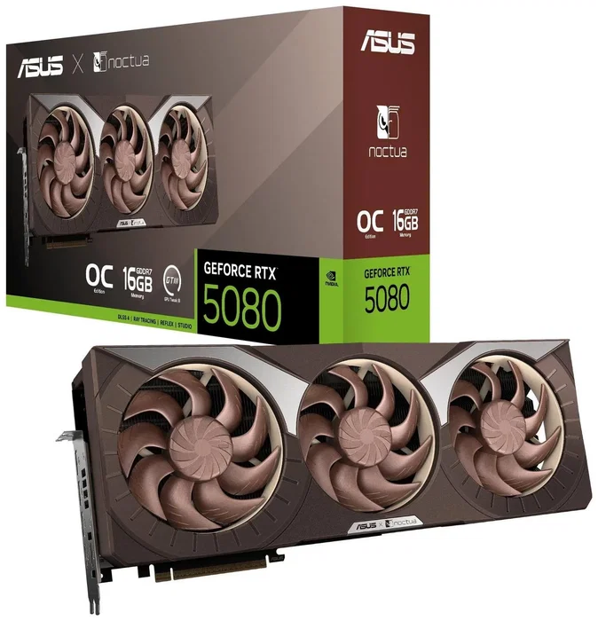 ASUS RTX 5080 Noctua OC Edition 16 GB GDDR7 ASUS RTX 5080 Noctua OC Edition 16 GB GDDR7