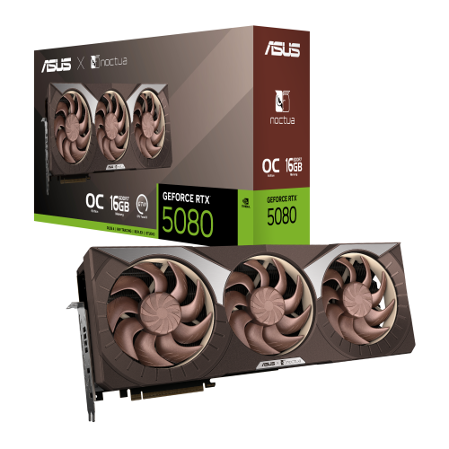ASUS RTX 5080 Noctua OC Edition 16 GB GDDR7 ASUS RTX 5080 Noctua OC Edition 16 GB GDDR7