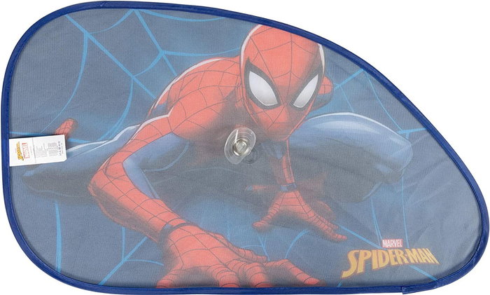 Marvel Hombre Araña Cortinas Laterales Trapecio para Coche 65x38 cm 2 Piezas CZ10251 Protección UV Con Ventosa