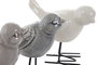 DKD Home Decor Figura de Pájaro en Porcelana y Metal Surtida