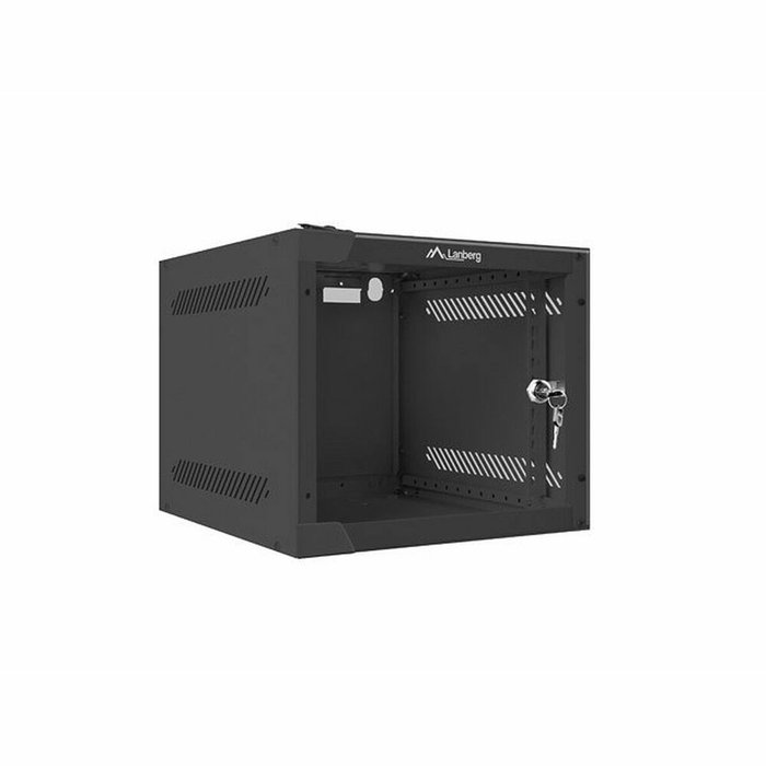 Lanberg Armario Rack Mural 10 Pulgadas 4U Negro con Puerta de Cristal Lanberg Armario Rack Mural 10 Pulgadas 4U Negro con Puerta de Cristal