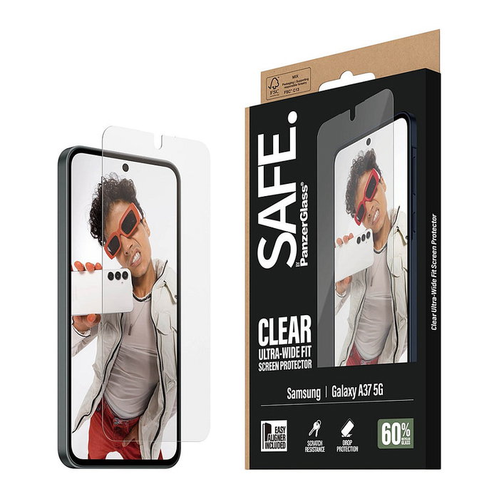 PanzerGlass SAFE Protector de Pantalla Samsung Galaxy A37 5G Ultra-Wide Fit EasyAligner PanzerGlass SAFE Protector de Pantalla Samsung Galaxy A37 5G Ultra-Wide Fit EasyAligner