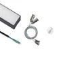 Luminaria LED Enlazable 38W 150cm CCT Luz Regulable 3000K-6500K IP20, Instalación Superficie o Suspendida, Acabado Negro, 3800 Lúmenes, Ángulo 75º
