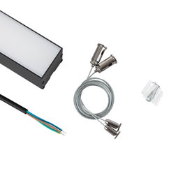Regleta LED Enlazable 38W 3800Lm 150cm CCT 3000-6500K Negro