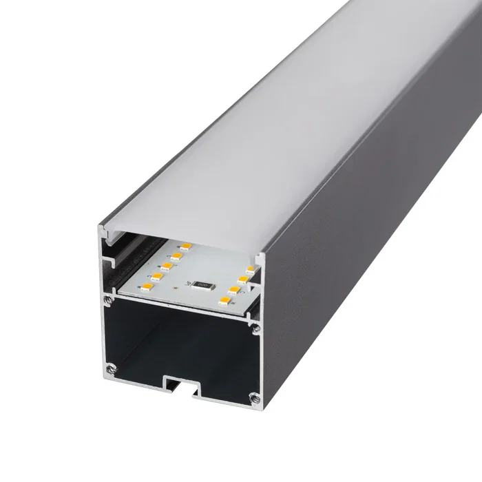 Luminaria LED Enlazable 38W 150cm CCT Luz Regulable 3000K-6500K IP20, Instalación Superficie o Suspendida, Acabado Negro, 3800 Lúmenes, Ángulo 75º Luminaria LED Enlazable 38W 150cm CCT Luz Regulable 3000K-6500K IP20, Instalación Superficie o Suspendida, Acabado Negro, 3800 Lúmenes, Ángulo 75º
