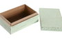 DKD Home Decor Set de 2 Joyeros de Mango y Aluminio 15x10x6 cm