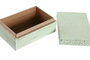 DKD Home Decor Joyero Rosa Verde Mango Aluminio Set de 2 Piezas 10 x 6 x 15 cm