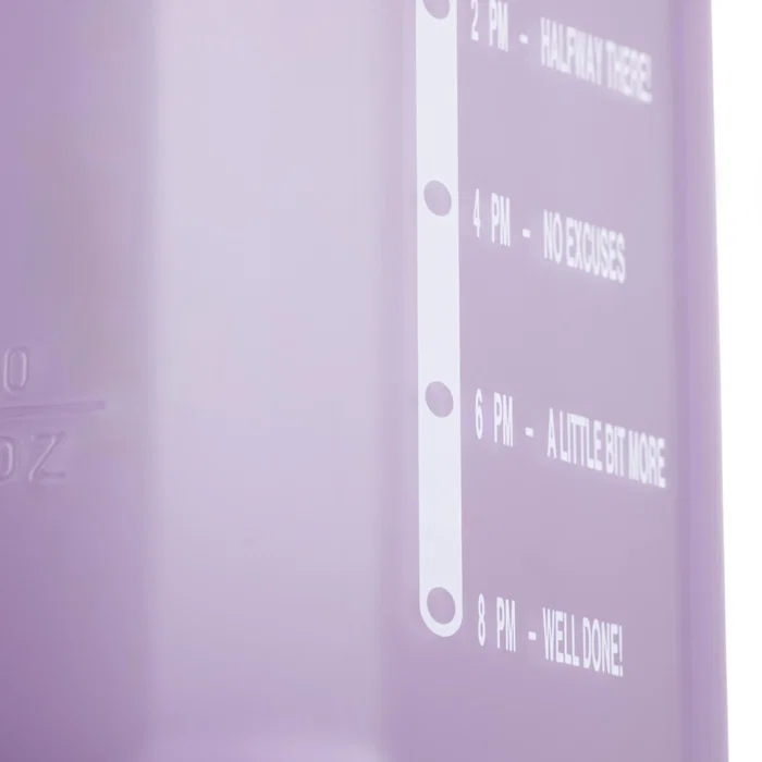 Muitomas WBOTTLE1200VL Botella de Agua Deportiva 1200 ml Plástico, Violeta, A Prueba de Fugas, con Diseño Ergonómico y Frases Motivadoras