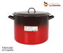 La Estrella Olla Alta con Tapa 30 cm, 16 Litros, Colección Fuego, Dimensiones 39.5x31x24 cm (2 Unidades)