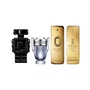 Paco Rabanne Set de Miniaturas de Fragancias para Hombre con 1 Million, Million Gold, Invictus y Phantom