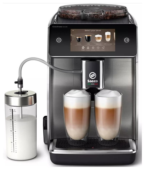 Saeco GranAroma Deluxe SM6685/00 plateado Saeco GranAroma Deluxe SM6685/00 plateado