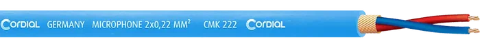 CORDIAL Bobina cable micrófono 2 x 0,22 mm² 100 m azul CORDIAL Bobina cable micrófono 2 x 0,22 mm² 100 m azul
