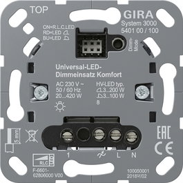 GIRA 540100 S3000 Uni-LED-Dimmeins. Komfort Einsatz