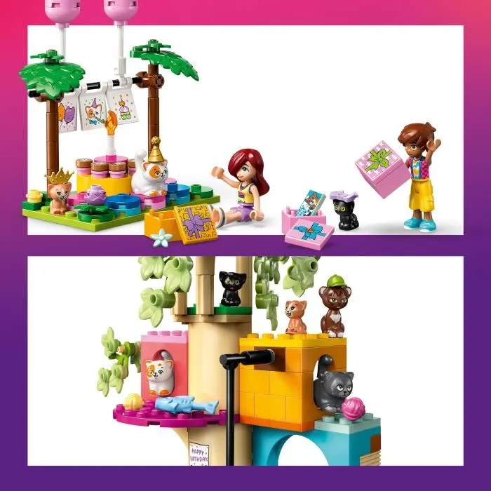 LEGO Friends Fiesta de cumpleaños y casa árbol felina 42666