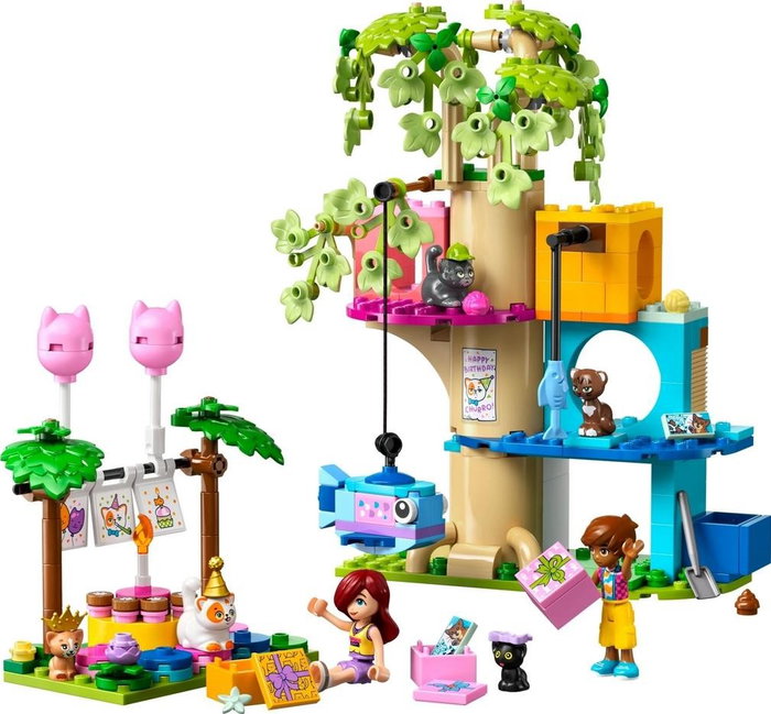 LEGO Friends Fiesta de cumpleaños y casa árbol felina 42666