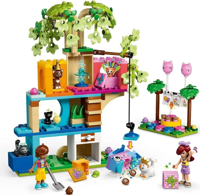 LEGO Friends Fiesta de cumpleaños y casa árbol felina 42666