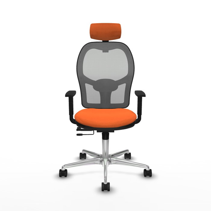 PIQUERAS Y CRESPO Silla de oficina Jorquera Naranja y Gris