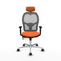 PIQUERAS Y CRESPO Silla de oficina Jorquera Naranja y Gris