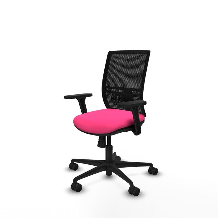 PIQUERAS Y CRESPO Silla de oficina Yunquera Rosa con mecanismo Sincro PIQUERAS Y CRESPO Silla de oficina Yunquera Rosa con mecanismo Sincro