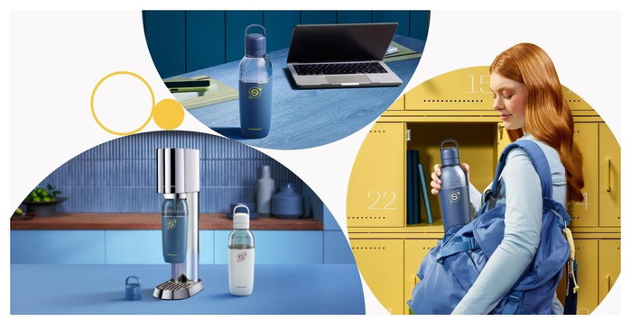Sodastream Botella isotérmica Fizz&Go Easy-Mix 0,71 L Azul