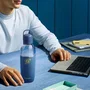 SodaStream Fizz&Go Easy-Mix Botella Isotérmica de 0.71L, para máquinas de agua con gas, mantiene bebidas frías 6h, Azul
