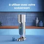 SodaStream Fizz&Go Easy-Mix Botella Isotérmica de 0.71L, para máquinas de agua con gas, mantiene bebidas frías 6h, Azul