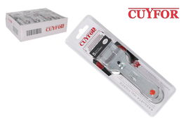 Cuyfor Rasqueta Vitro.C/Cuchilla+5 - Limpiador Cocina Vitrocerámica, 22 cm x 7.1 cm x 1.7 cm (24 Unidades)