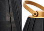 DKD Home Decor Portavelas Bambú y Algodón Negro