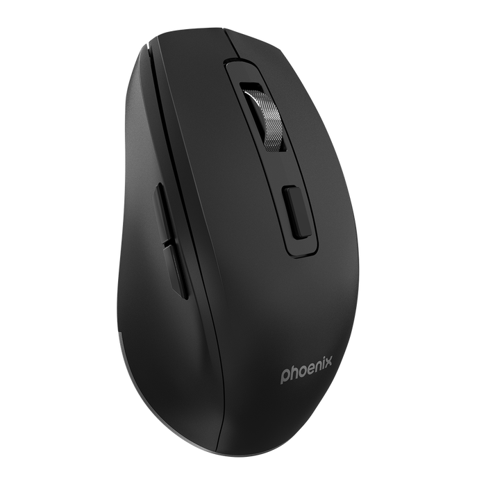 Phoenix technologies Ratón Inalámbrico M120 Hasta 1600 DPI, Clics Silenciosos, Ergonómico para Trabajo y Hogar