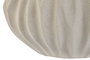 DKD Home Decor Jarrón de Porcelana Wavy Crema 18x18x15 cm