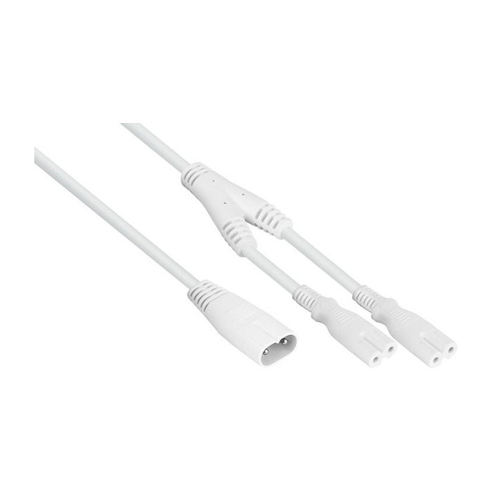 Kabelmeister Cable divisor de alimentación C8 a 2x C7/EU, 0,3m Kabelmeister Cable divisor de alimentación C8 a 2x C7/EU, 0,3m