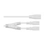 Kabelmeister Cable divisor de alimentación C8 a 2x C7/EU, 0,3m