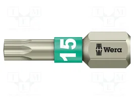 WERA Punta de destornillador Torx® TX15 TORSION 25 mm