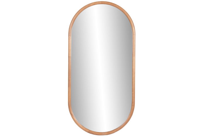 DKD Home Decor Espejo Ovalado de Hevea y Cristal 55x110 cm DKD Home Decor Espejo Ovalado de Hevea y Cristal 55x110 cm