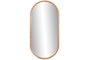 DKD Home Decor Espejo Ovalado de Hevea y Cristal 55x110 cm