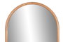 DKD Home Decor Espejo Ovalado de Hevea y Cristal 55x110 cm